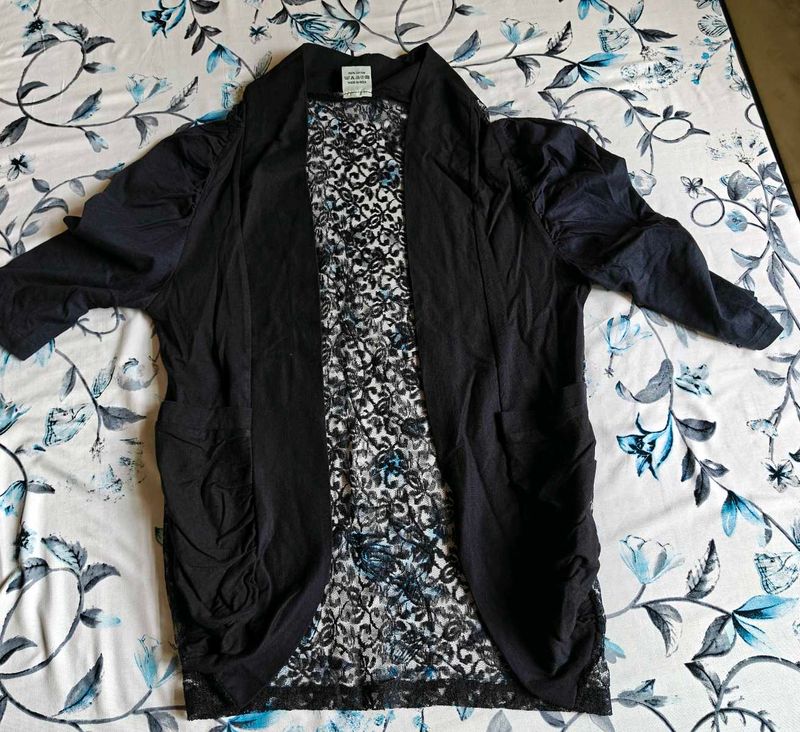 A Black Net Shrug