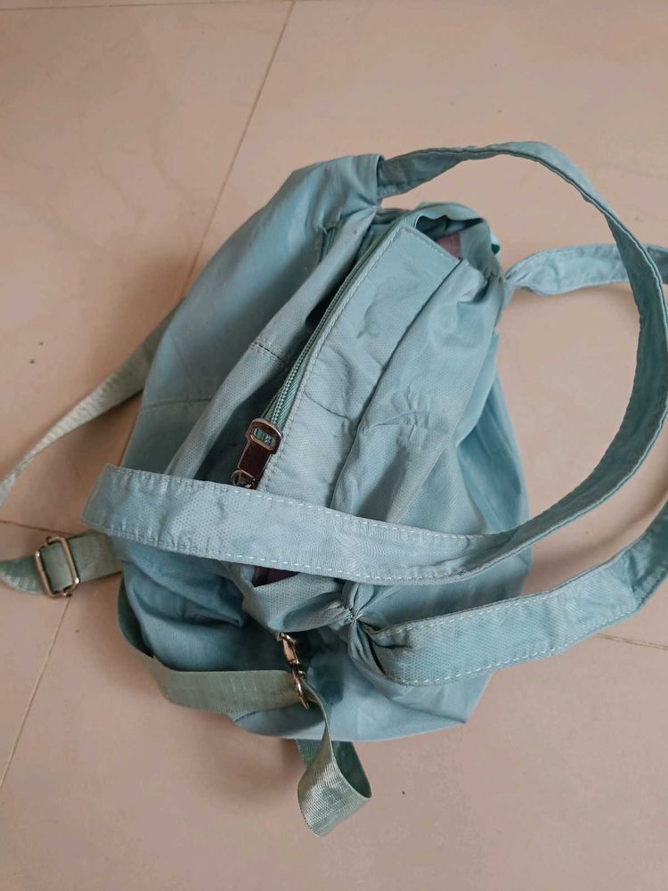 Cute Blue Sling And Handy Bag No Flaw