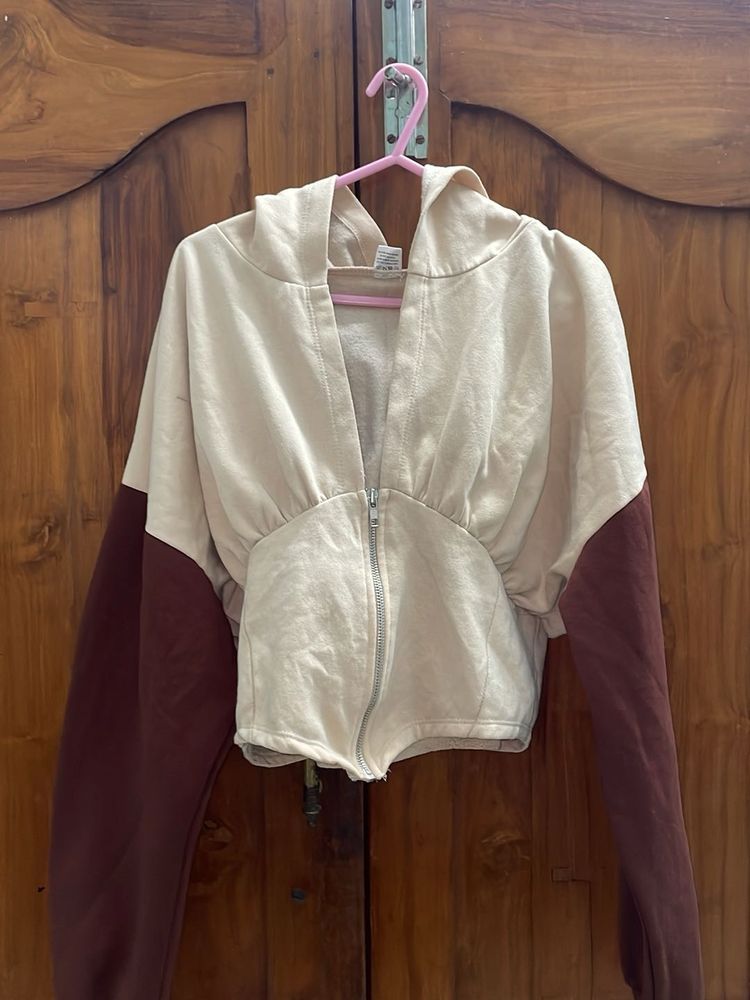 Trendy Hooded Corset Sweatshirt