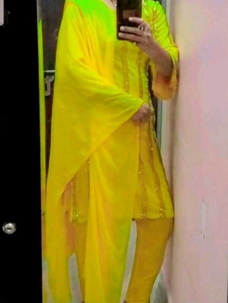 Yellow Salwar Suit