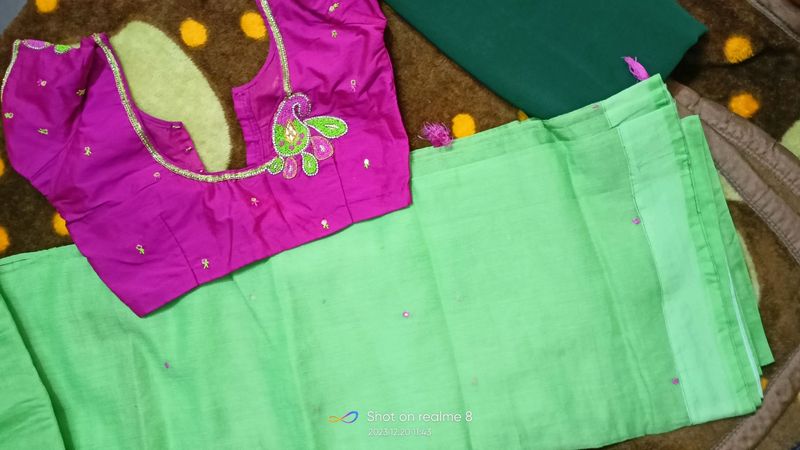 Work Blouse With Saree