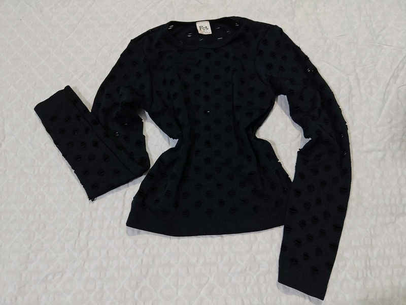 Black Long Sleeve Top