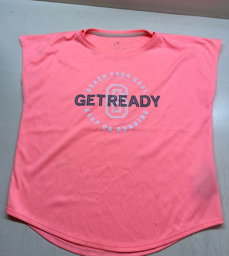 Smart Fluorescent Pink H&amp;M Box T-shirt
