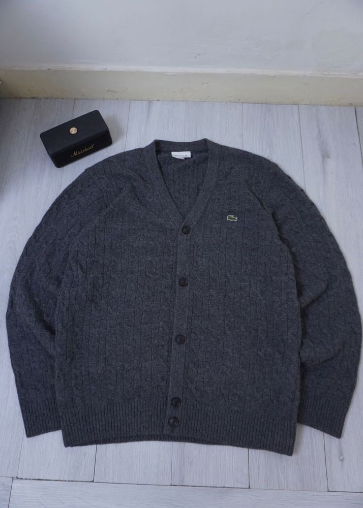 Lacoste Wool Blend Cardigan