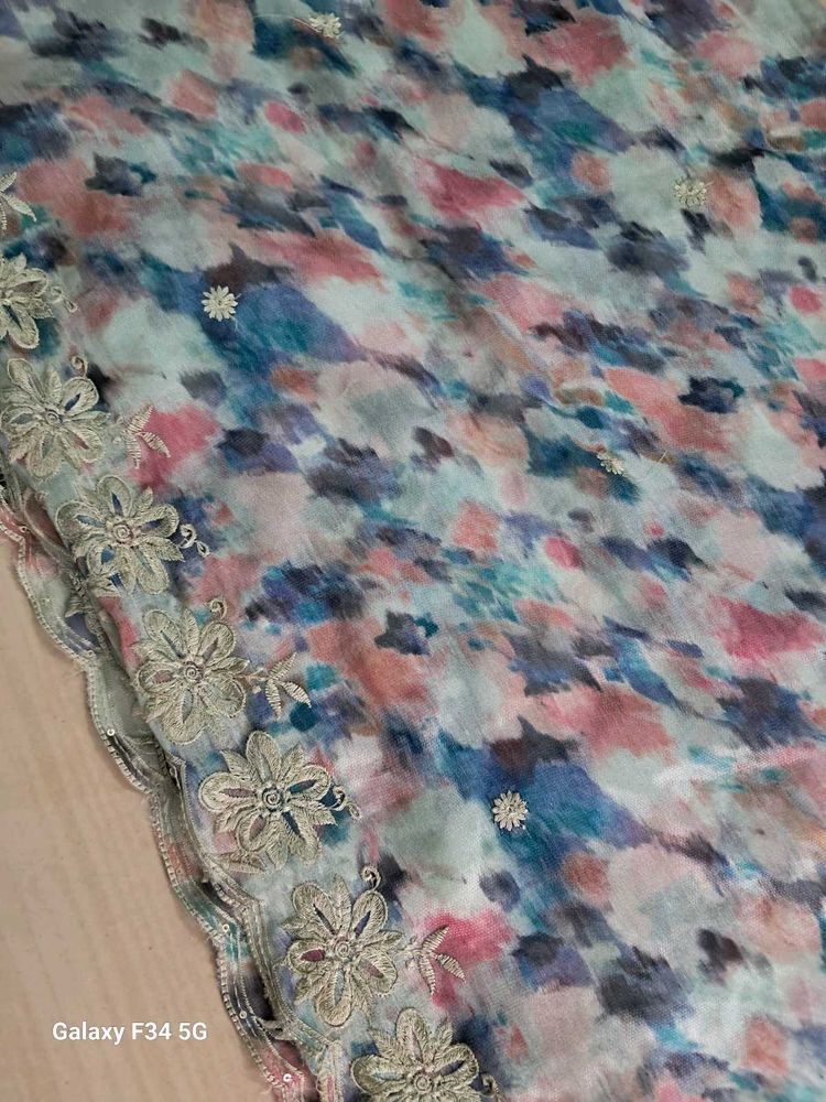 Pastel Organza Dupatta