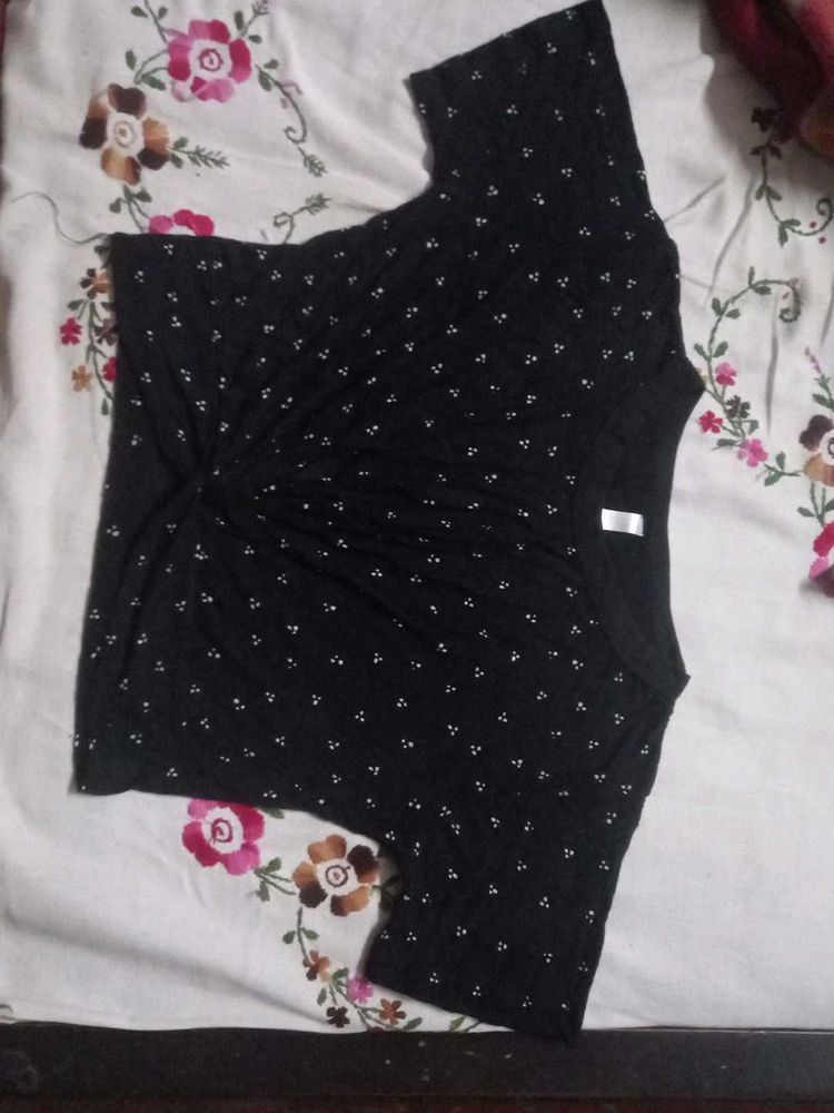 Black Printed T-Shirt