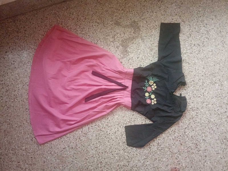 Black And Pink Dress