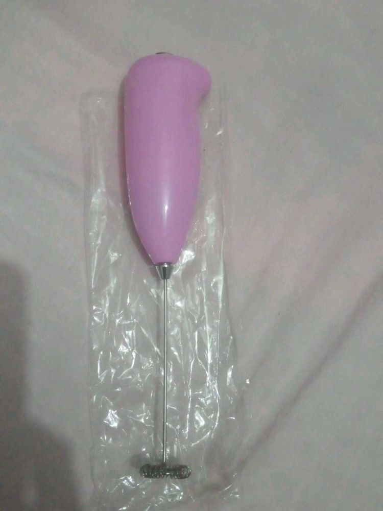Pink Mini Electric Drink Mixer