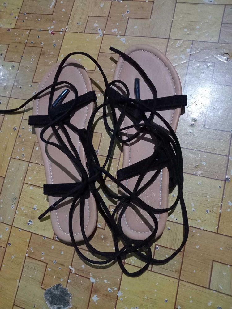 Lace-Up Gladiator Sandals