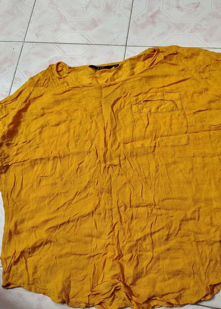 Mustard Pocket T-Shirt