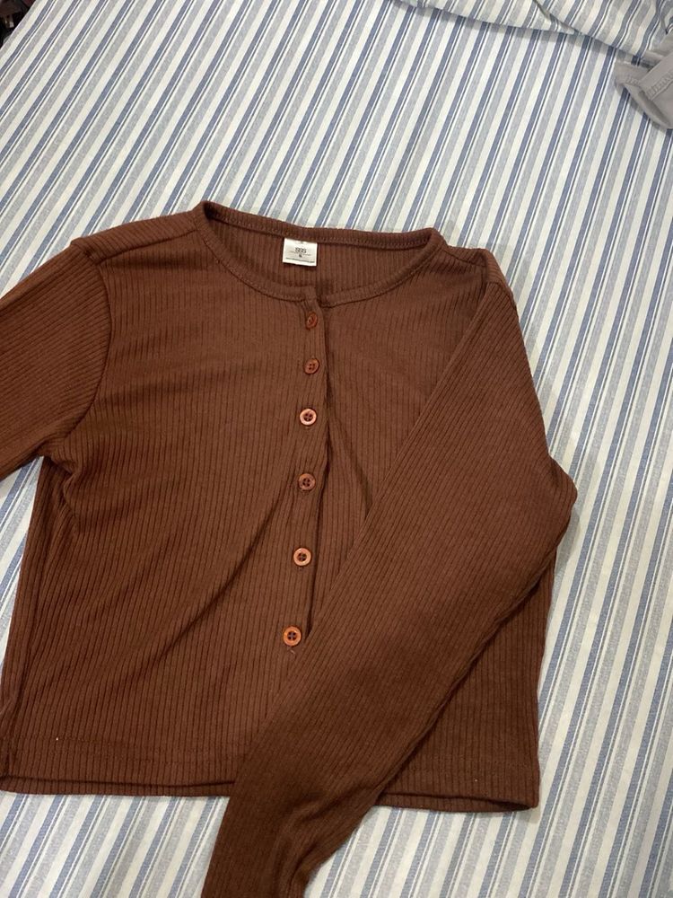 Coffee Brown Full sleeve Top
