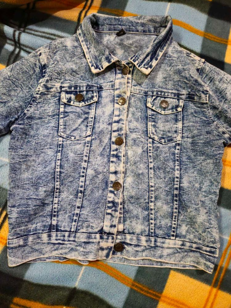Acid Wash Denim Jacket