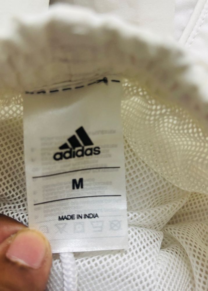 8 Original Adidas White/Black/Navy Blue Shorts