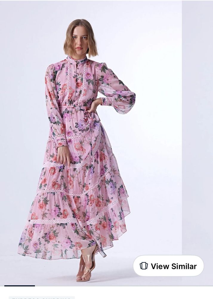 Coverstory Floral Heavy Tiered Maxi Dress