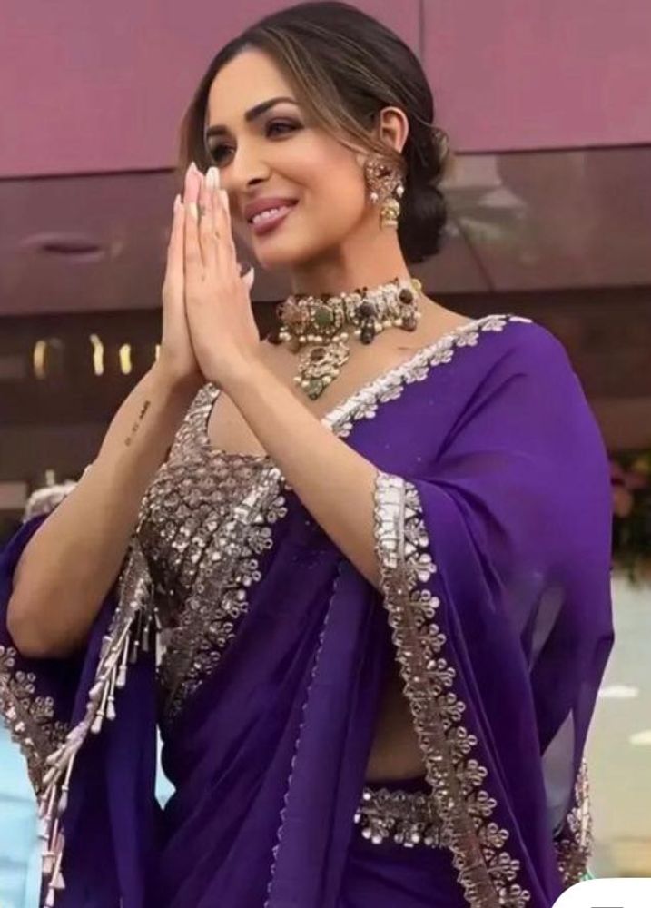 Elegant Purple Saree