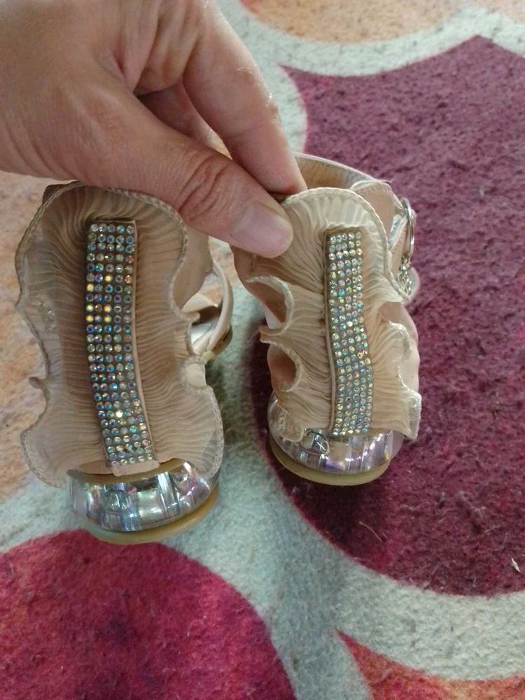 Rhinestone Embellished Sandals