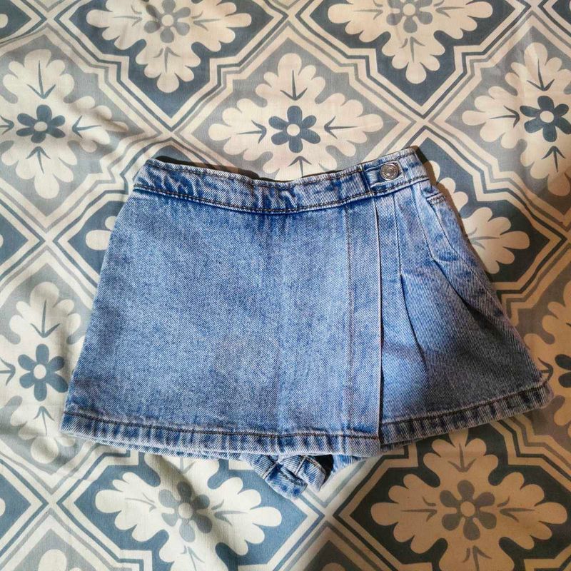 Denim Skort