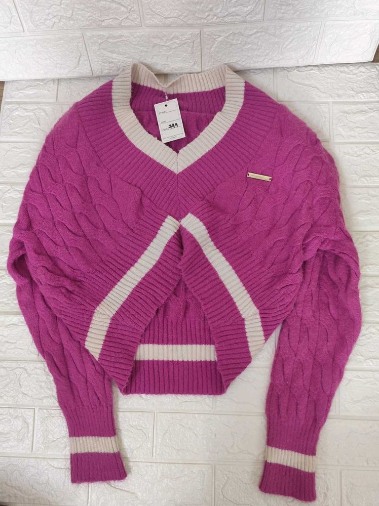 Stylish V-Neck Sweater