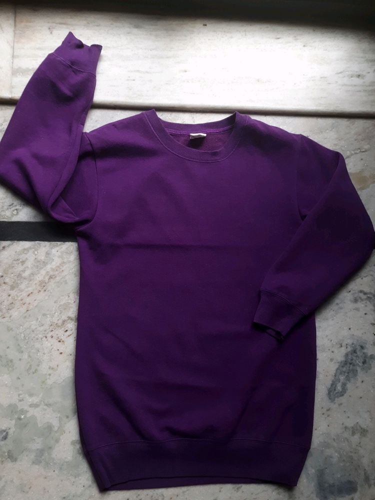 Branded Purple Oversized Sweat Shirt For Girls