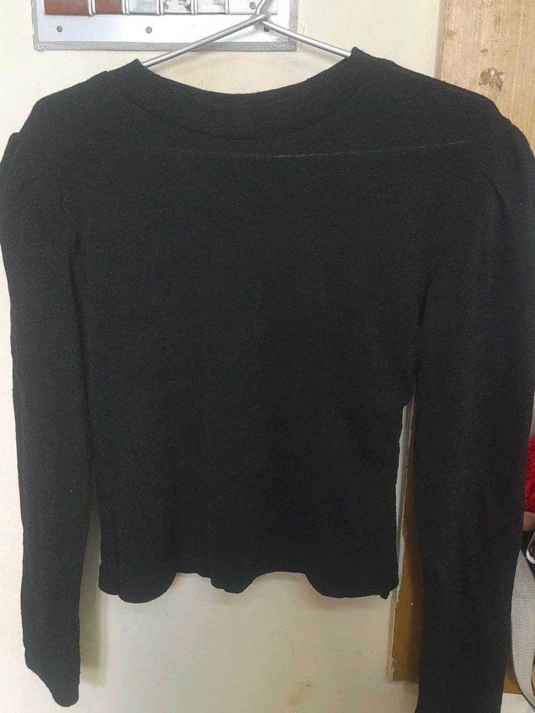 Black Sequin Top