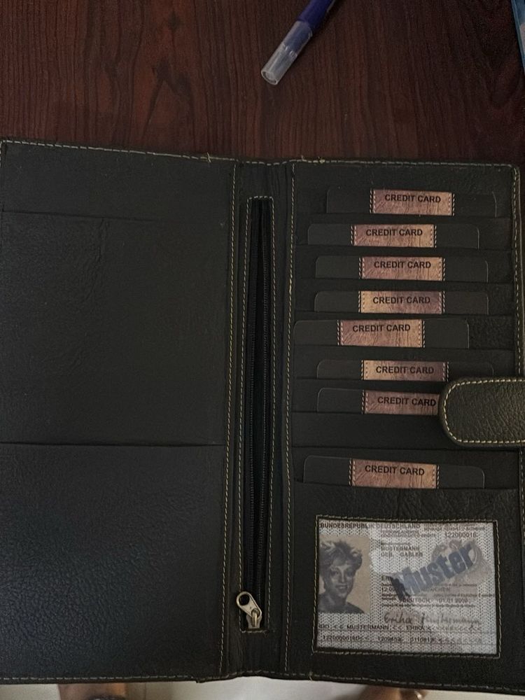 Wallet With Multiple Pockets For Card And Money