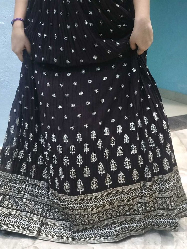 Brown Traditional Lehenga Set