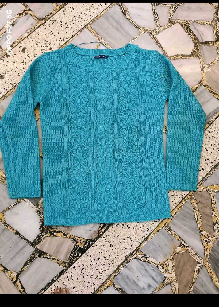Teal Knit Sweater