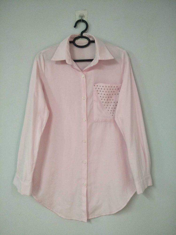 Baby Pink Button Down Shirt