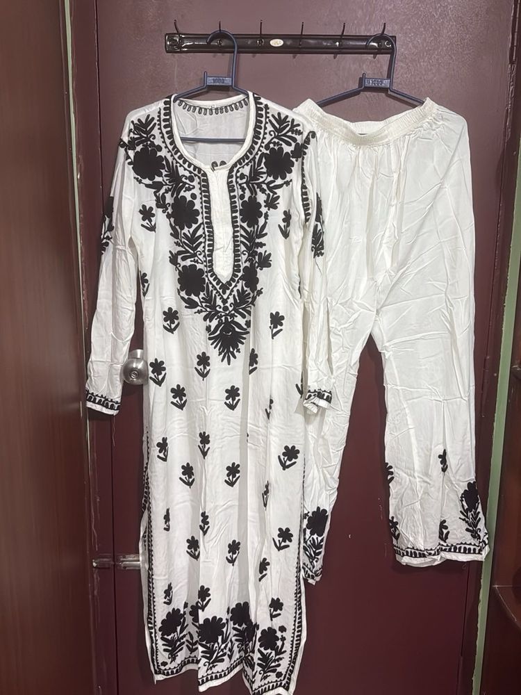 Elegant Embroidered Kurta Set