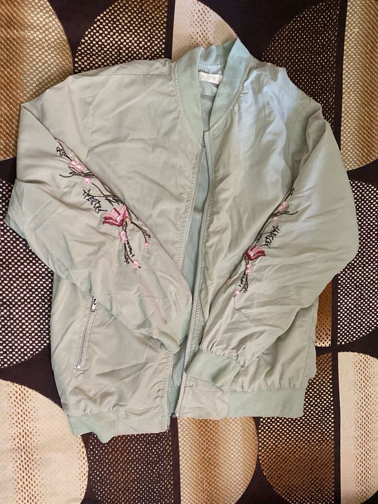 Embroidered Bomber Jacket