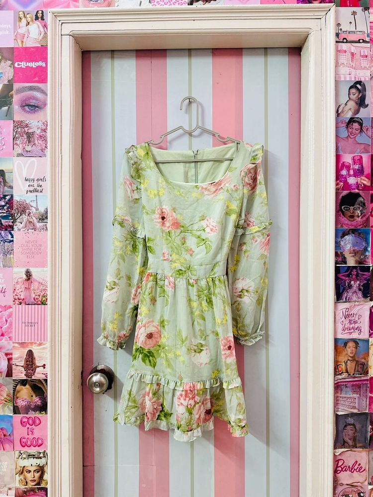 Floral Print Mini Dress