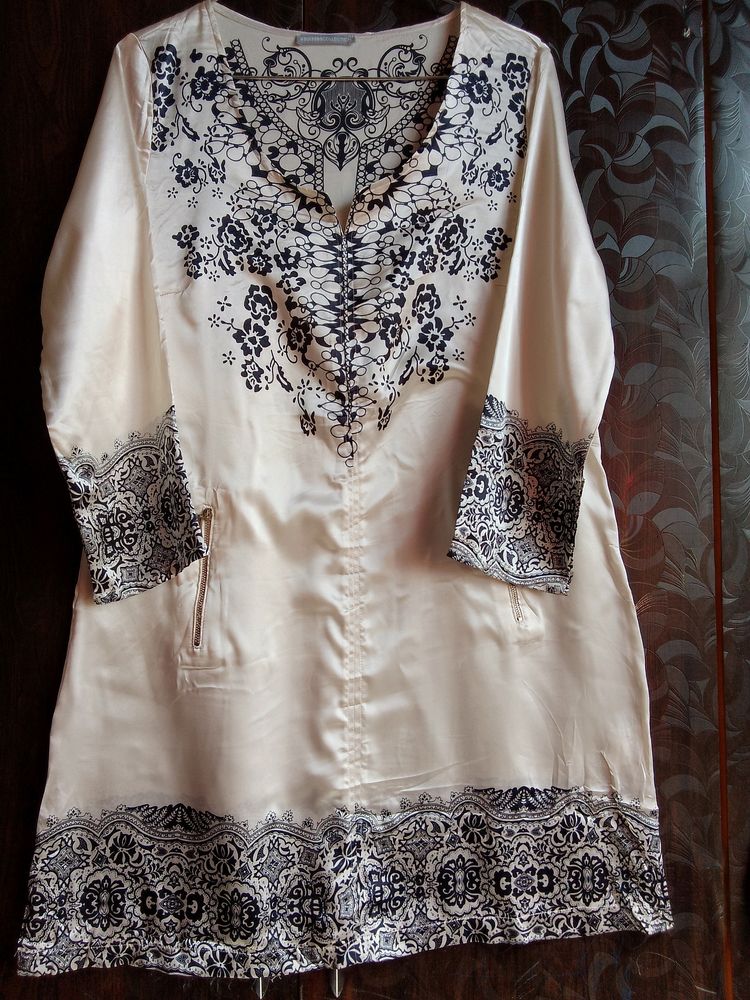 Smooth Satin Silk Tunic