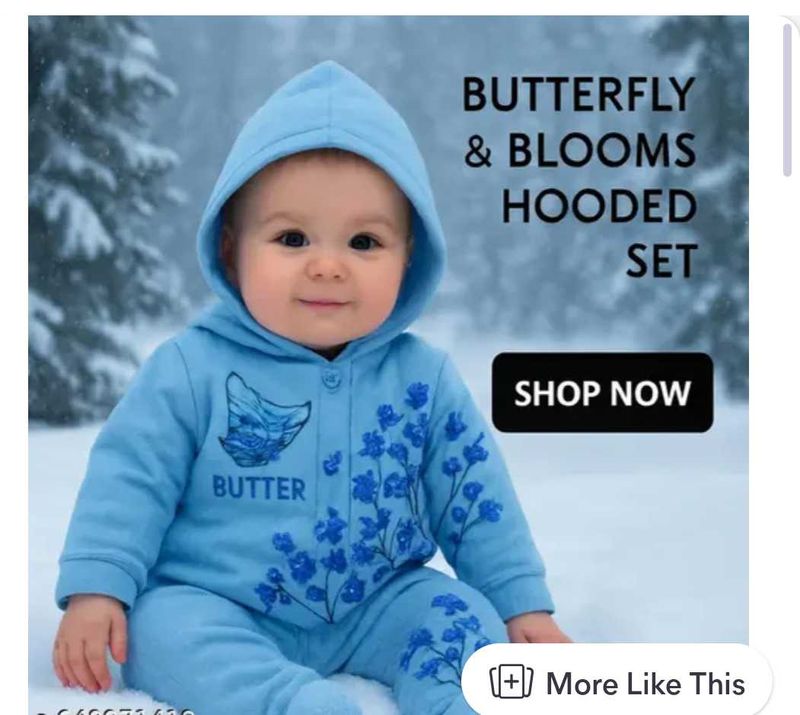 Butterfly &amp; Blooms Hooded Set