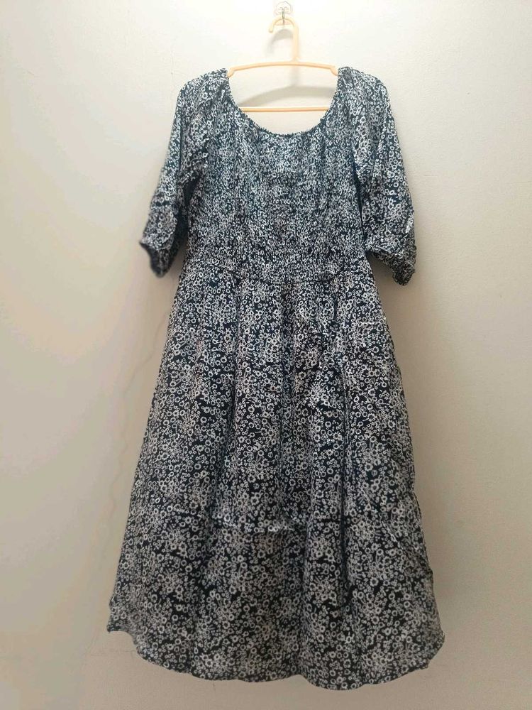 Floral Print Midi Dress