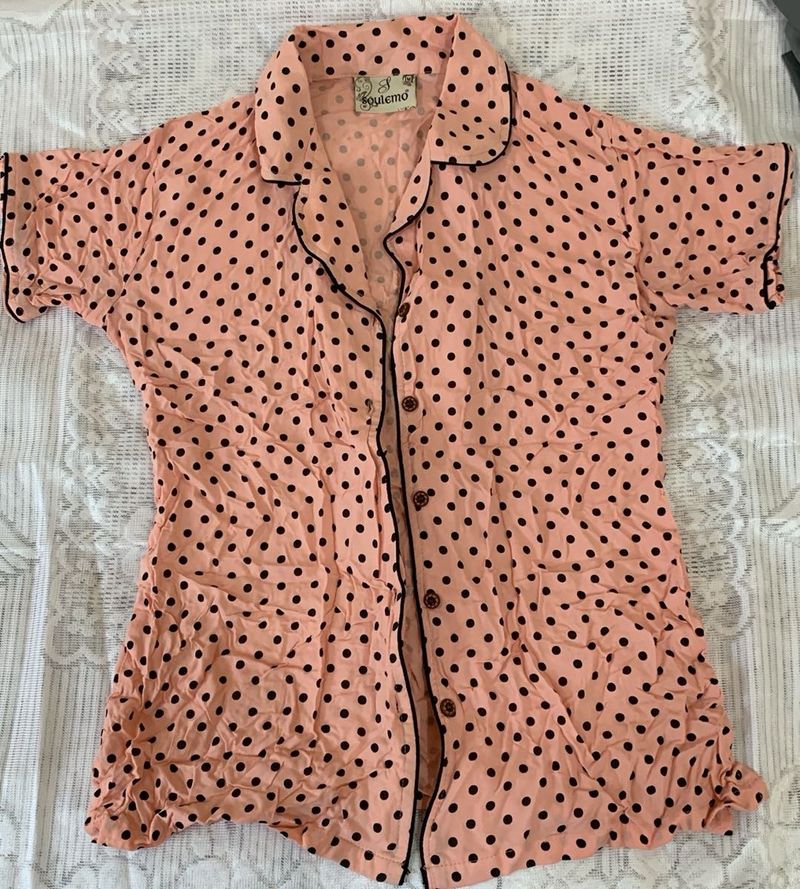 Polka Dot Night Suit