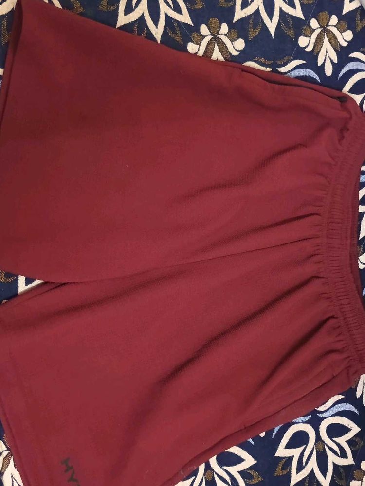 Maroon Casual Shorts