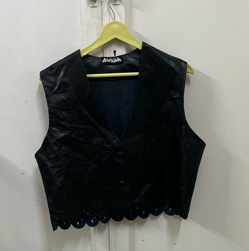 Leather Look Vest