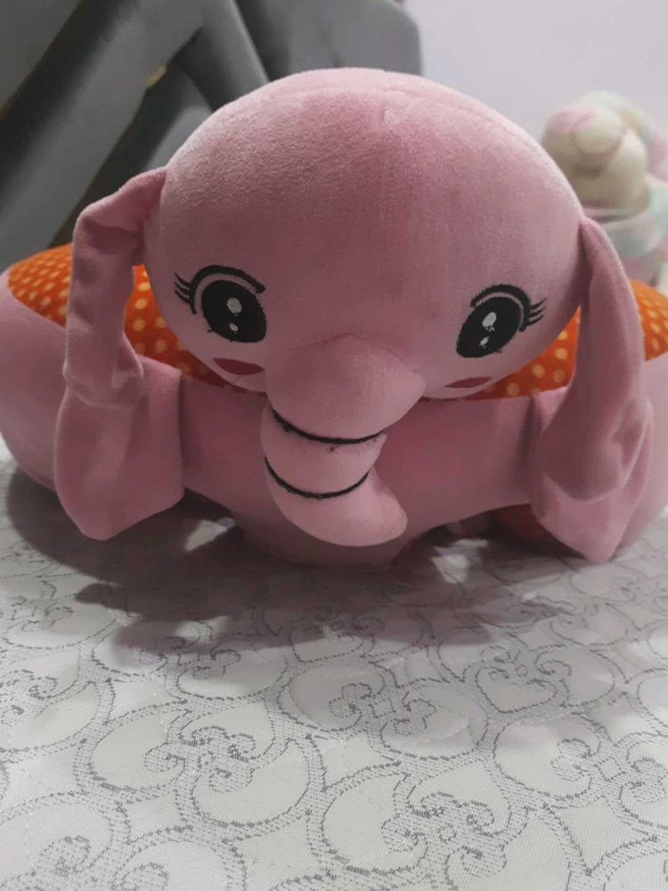Baby Elephant With Back Support For Toddlers