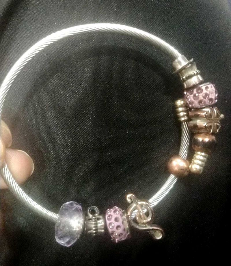 Silver Tone Charm Bracelet