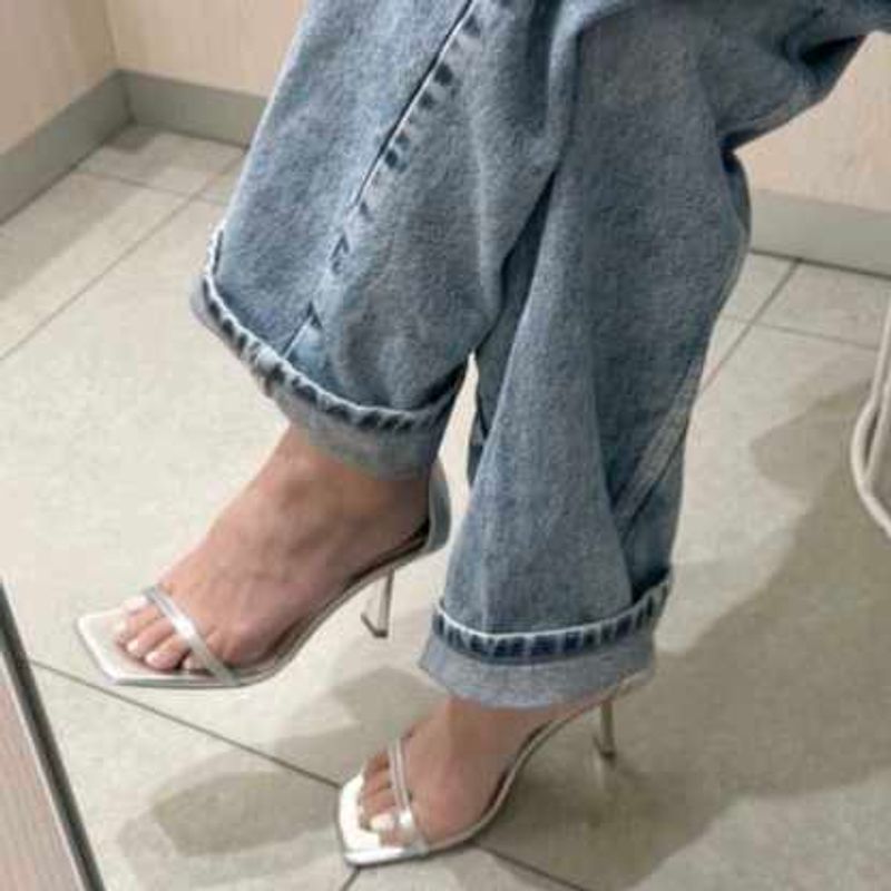 Zara Silver Heels