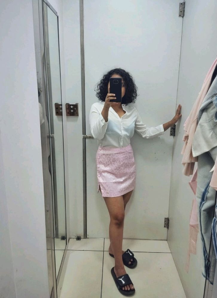 Branded LUXURY SATIN SKIRT