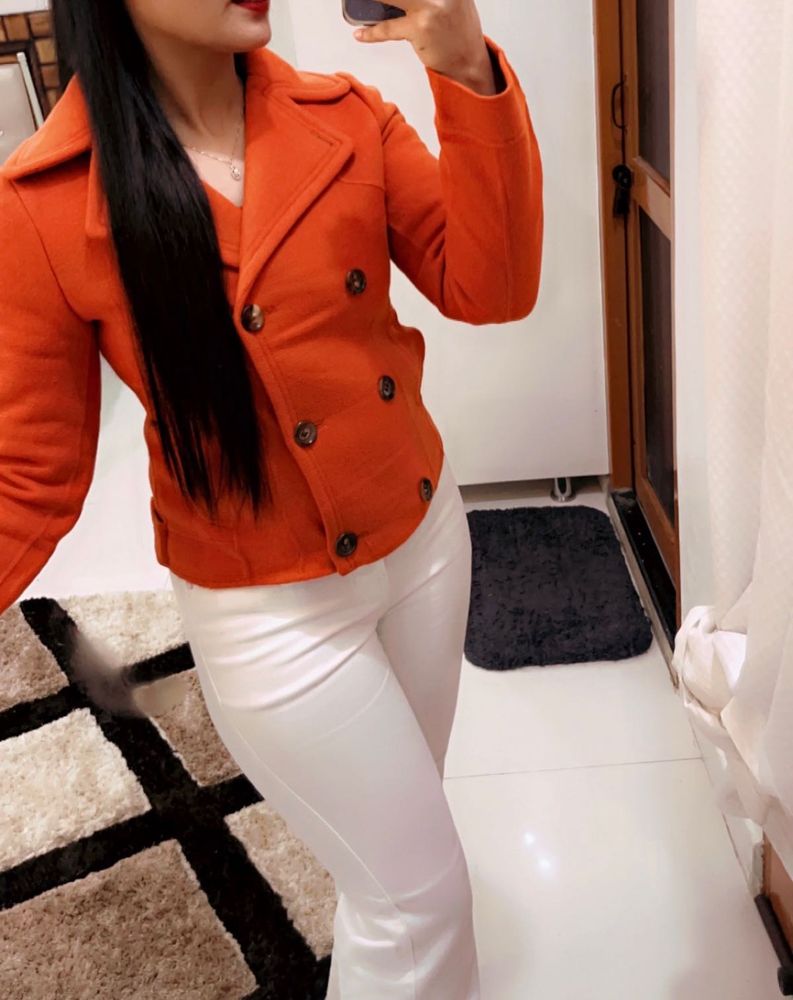 Orange Short Coat Or blazzer