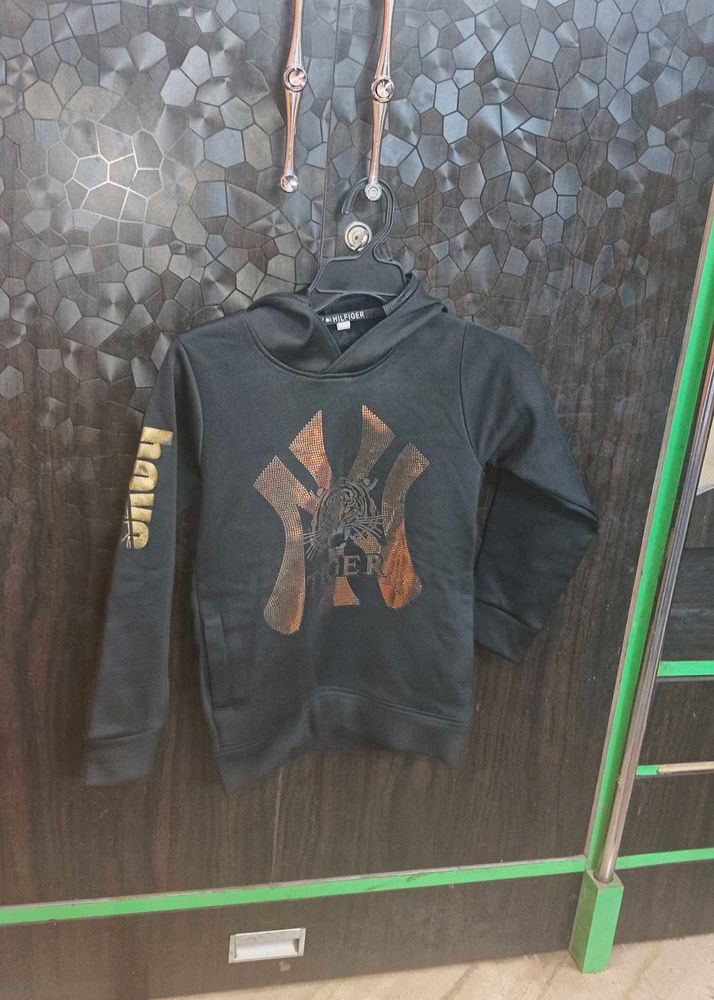 Cool Black Graphic Hoodie