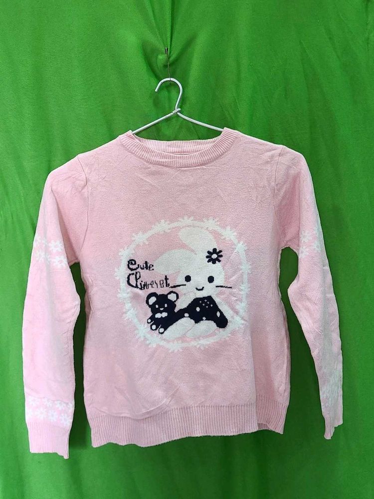 Cute Girls&#39; Knit Sweater