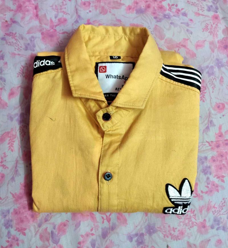 Adidas Inspired Yellow Shirt