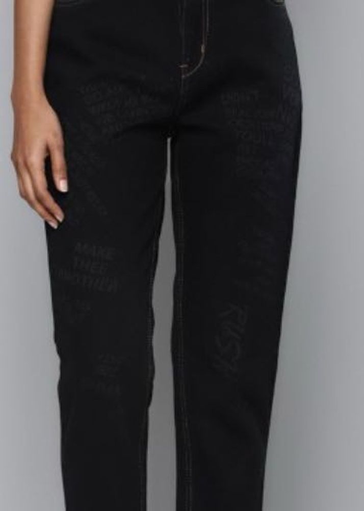 Sale ! Black Printed Jeans