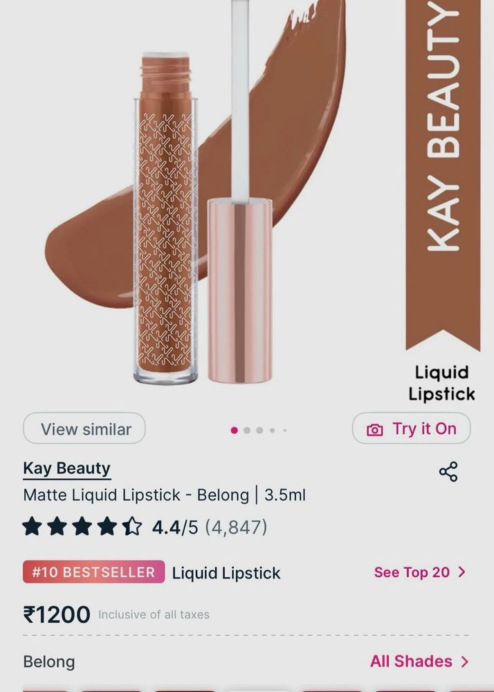 Kay beauty matte lipstick Shade BELONG