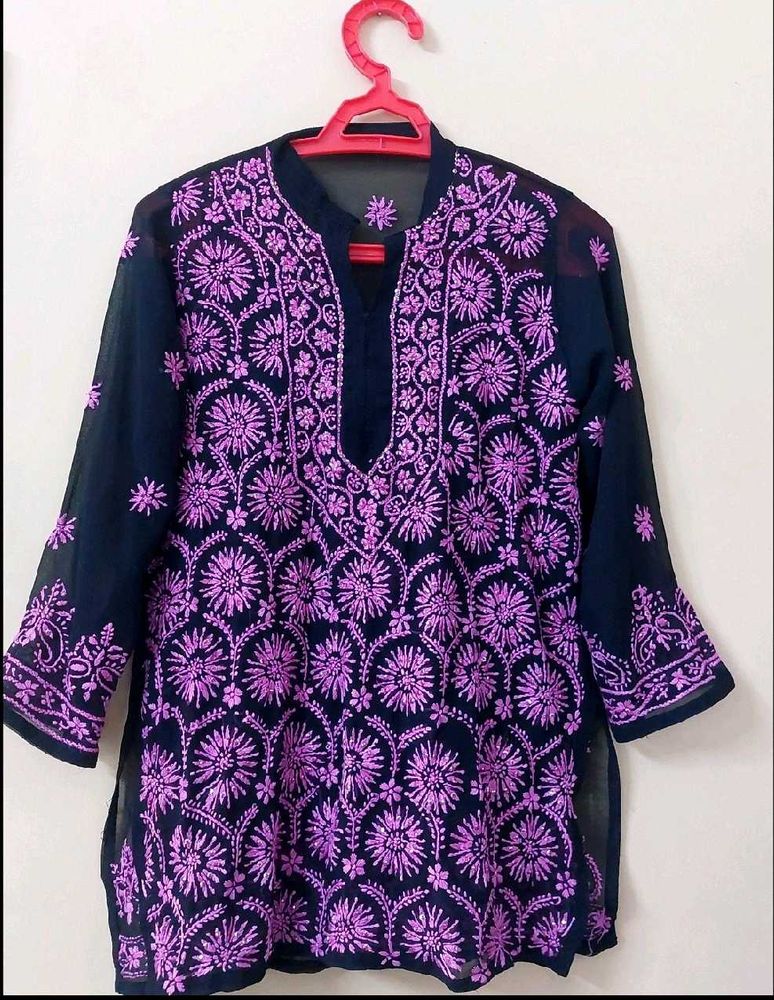 Embroidered Lucknow Kurti