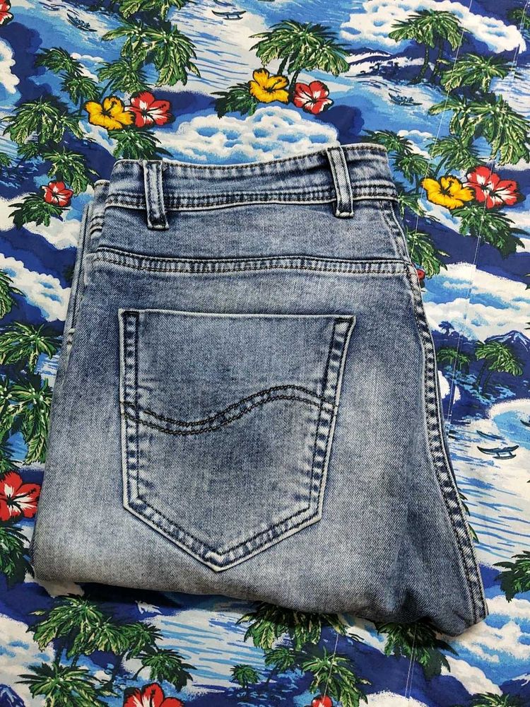 Acid Wash Denim Jeans