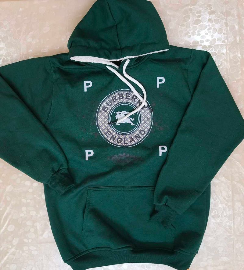 Burberry Warm&amp;fuzzy Green Hoodie